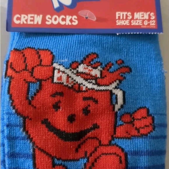 Men's Blue Crew Socks - Picture 1 of 4